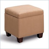 Coaster Accent Cube Tan Microfiber Foot Stool