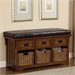 Coaster Small Storage Bench with Upholstered Seat