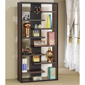 Coaster  Semi Backless Display Cabinet in Cappuccino