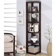 ADD TO YOUR SET: Coaster  Corner Bookcase in Cappuccino