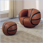 Coaster Kids Basketball Chair and Ottoman