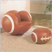 Coaster Kids Football Chair and Ottoman
