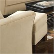 ADD TO YOUR SET: Coaster Park Place Contemporary Velvet Ottoman in Cream
