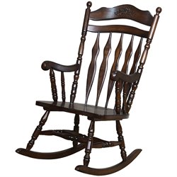 Coaster Traditional Country Wood Rocker