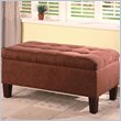 ADD TO YOUR SET: Coaster Contemporary Rectangular Chocolate Storage Ottoman