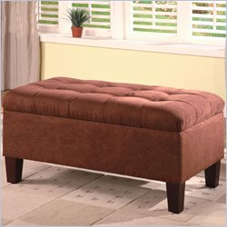 Coaster Contemporary Rectangular Chocolate Storage Ottoman