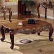 ADD TO YOUR SET: Coaster Venice Traditional Rectangular Cocktail Table in Deep Brown Finish