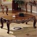 Coaster Venice Traditional Rectangular Cocktail Table in Deep Brown Finish