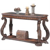 Coaster Doyle Traditional Sofa Table with Glass Inlay Top