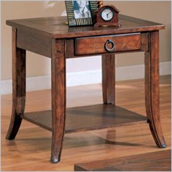 Coaster Franklin End Table with Slate Tile Top and Storage