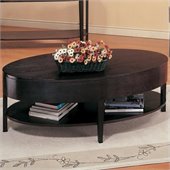 Coaster Gough Oval Coffee Table with Shelf