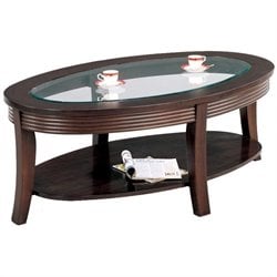 Coaster Simpson Coffee Table with Glass Top