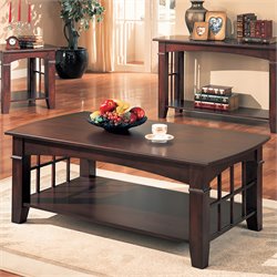 Coaster Abernathy Rectangular Coffee Table with Shelf