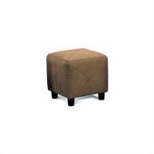 Coaster Mocha Contemporary Microfiber Cube Ottoman