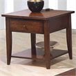 ADD TO YOUR SET: Coaster Walnut Whitehall End Table with Shelf & Drawer