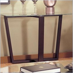 Coaster Howard Contemporary Glass Top Sofa Table in Black Best Price