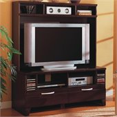 Coaster Cappuccino Transitional Entertainment Wall Unit