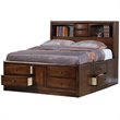 ADD TO YOUR SET: Coaster Walnut Storage Bookcase Bed in Warm Brown Finish