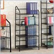 ADD TO YOUR SET: Coaster Four Tier Black Metal Bookcase