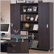 ADD TO YOUR SET: Coaster Sliding Door Bookcase in Mahogany