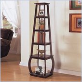 Coaster Square Tiered Bookcase in Cappuccino