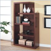 Coaster Cappuccino Semi Backless Bookcase