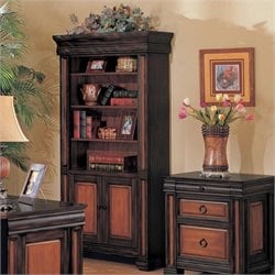 Coaster Elegant Two Tone Bookcase in Cherry