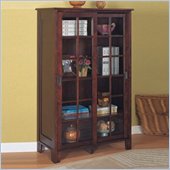 Coaster Cappuccino Two Door Barrister Bookcase in Cappuccino