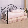 ADD TO YOUR SET: Coaster Ebony Fan Metal Daybed in Black Finish
