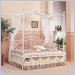 Coaster Porcelain Heart Metal Daybed in Antique White