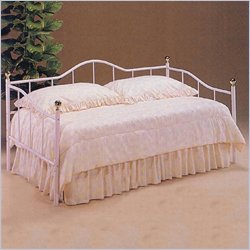 Coaster Camel Back Metal Daybed in White Finish by Coaster