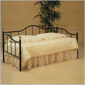 Coaster Camel Back Metal Daybed in Black Finish