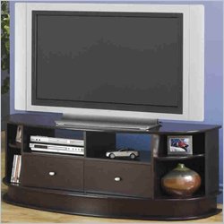 Coaster Casual Contemporary Media Console with Drawers and Shelves