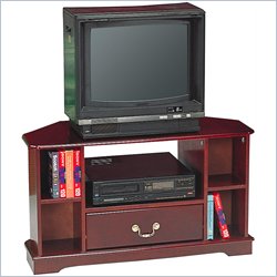Coaster Traditional Media Console with Drawer and Shelves in Cherry