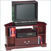 Coaster Traditional Media Console with Drawer and Shelves in Cherry