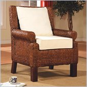 Coaster Accent Seating Dark and Light Banana Leaf Weaved Chair
