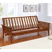 Coaster Full Size Futon Frame in Dirty Oak