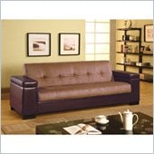 Coaster Sofa Bed with Arms in Tan