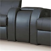 Coaster Leather Theater Wedge in Black