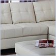 ADD TO YOUR SET: Coaster Bonded Leather Armless Chair in White Cream Finish