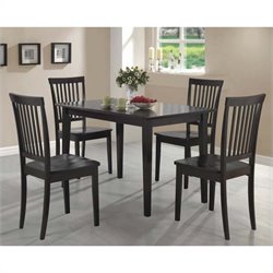Coaster 5 Piece Dining Set in Cappuccino
