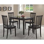 Coaster 5 Piece Dining Set in Cappuccino