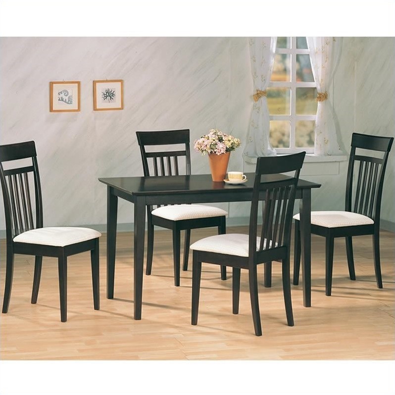 Coaster 5 Pc Dining Set in Cappuccino