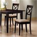 Coaster Hyde Cross Back Dining Chair with Fabric Seat in Cappuccino