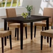 Coaster Hyde Rectangular Casual Dining Leg Table in Cappuccino