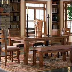 Coaster Marquette Dining Table with 18 Leaf in Oak Finish