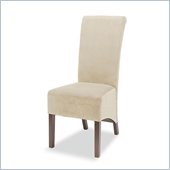 Coaster Rolled Back Parson Dining Chair in Tan Finish