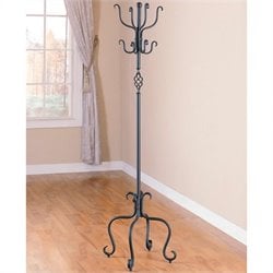 Coaster Black Metal Coat Rack