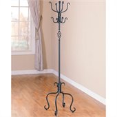 Coaster Black Metal Coat Rack