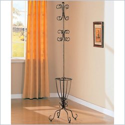 Coaster Metal Coat Rack with Umbrella Holder